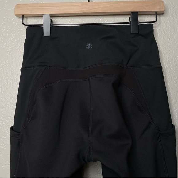 Athleta Frost High Traverse Tight Floral Leggings Black & Blue - Picture 8 of 11